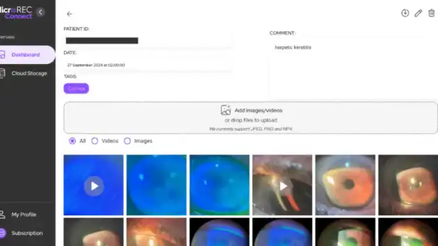 MicroREC Connect Session Patient Page