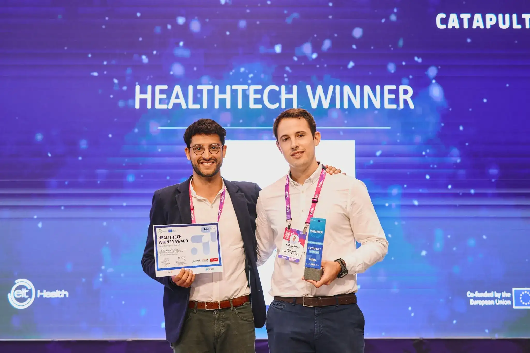 Custom Surgical Recognized as The Europe’s Top Health Startups at HLTH Europe 2025