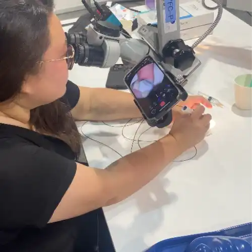 MicroREC system recording surgical training session in wet lab